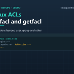getfacl output showing an ACL entry clipped by the mask, with the effective permissions annotation highlighted