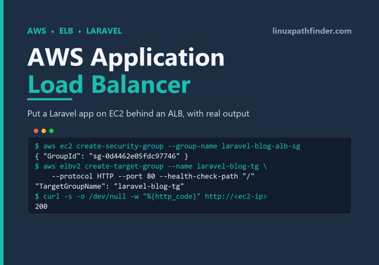 How to Set Up an AWS Application Load Balancer for a Laravel App on EC2