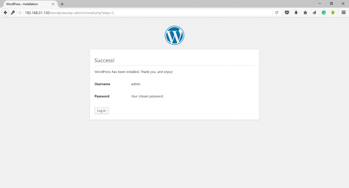 Click on Login Button