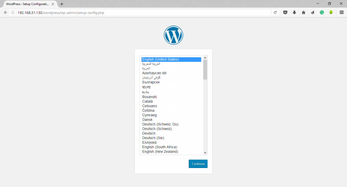 Wordpress Installer